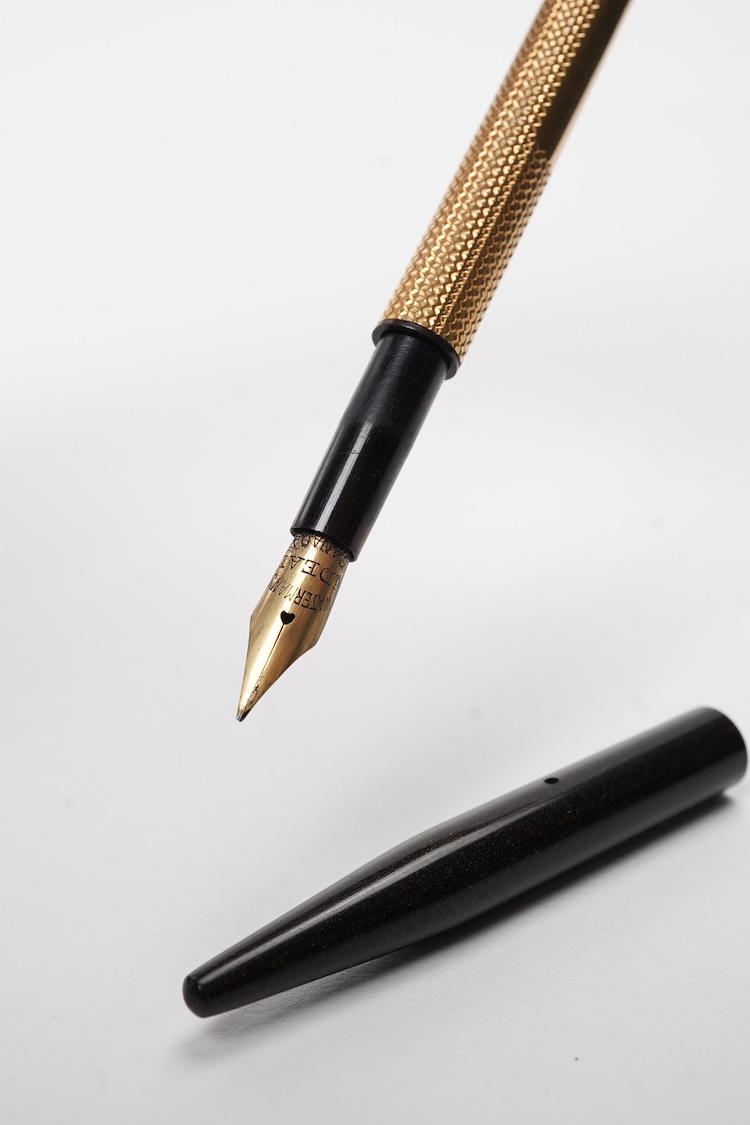 Waterman eyedroppers (2 no.) no's 402, and 0322 and another similar eyedropper, all with repairs